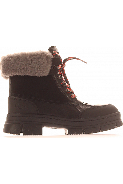 UGG Dámské Sněhule Kožené Černé Vel.  38