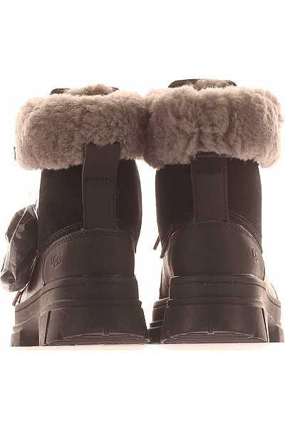 UGG Dámské Sněhule Kožené Černé Vel.  38