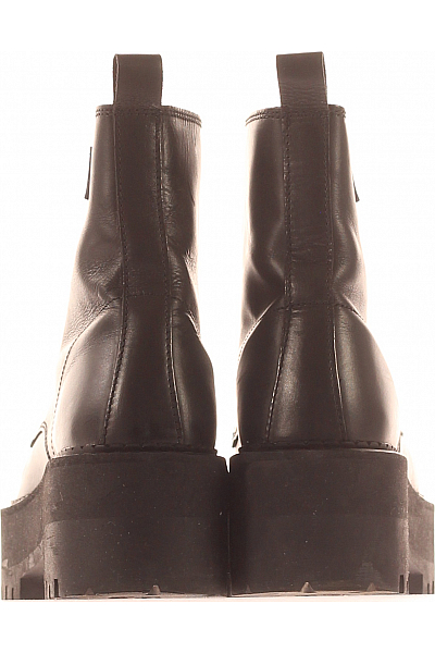 Dámské Boty Kožené Černé TOMMY HILFIGER Second hand Vel. 39