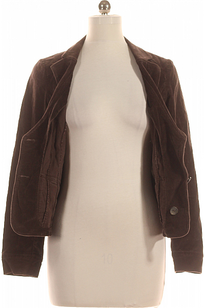 Teplé Dámské Sako Hnědé BENETTON Vel. 44