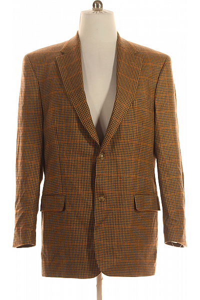 Pánské Volnočasové Sako Vlněné Barevné Paul Smith Vel. 56