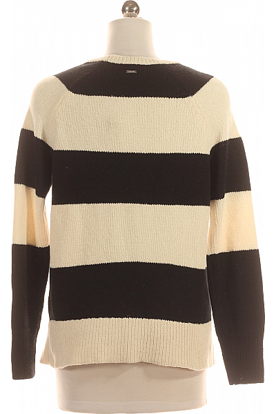 Donna Karan Dámský Svetr Černobílý Second hand Vel. XXS