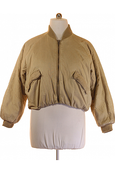 Dámská Bomber Bunda Béžový PULL&BEAR Vel. L