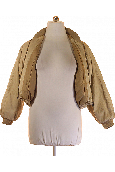 Dámská Bomber Bunda Béžový PULL&BEAR Vel. L