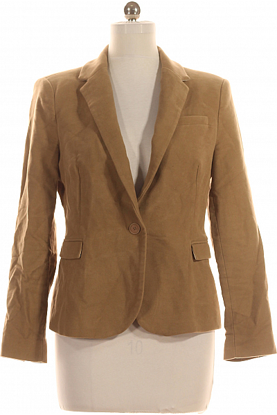 ZARA Teplé Dámské Sako Hnědé Second Hand Vel.  L