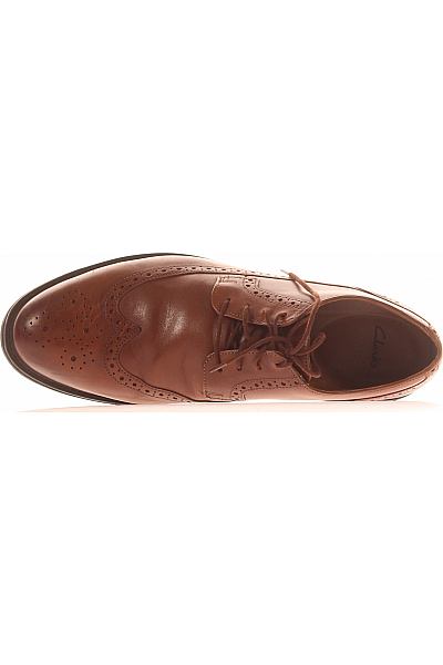 Clarks Pánské Polobotky Kožené Hnědé Vel.  43