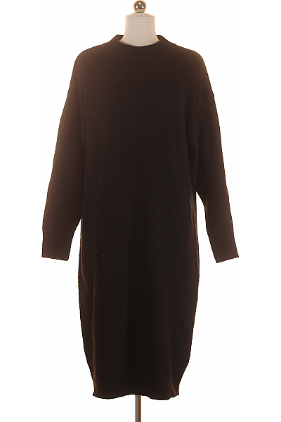 Monki  Šaty Pletené Černé Second hand Vel. XS