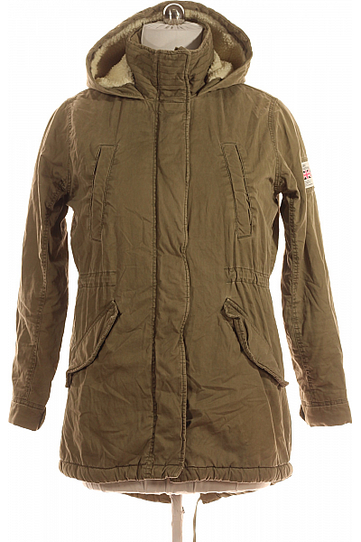 Zimní Dámská Bunda Zelená SUPERDRY Second Hand Vel. XL