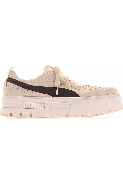 Dámské Boty Kožené Béžové Puma Vel.  40