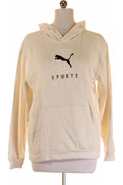 Puma Pánská Mikina Bez Zapínání Béžová Second hand Vel. M
