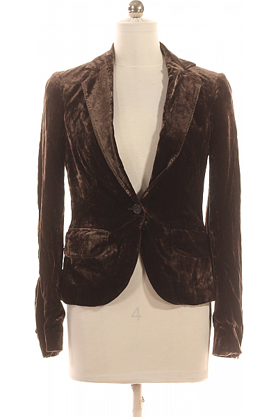 Teplé Dámské Sako Hnědé Massimo Dutti Second Hand Vel. 36