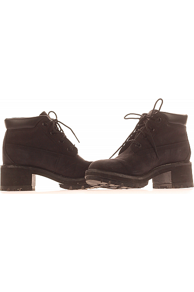 Dámské Boty Kožené Černé Timberland Second hand Vel.  37