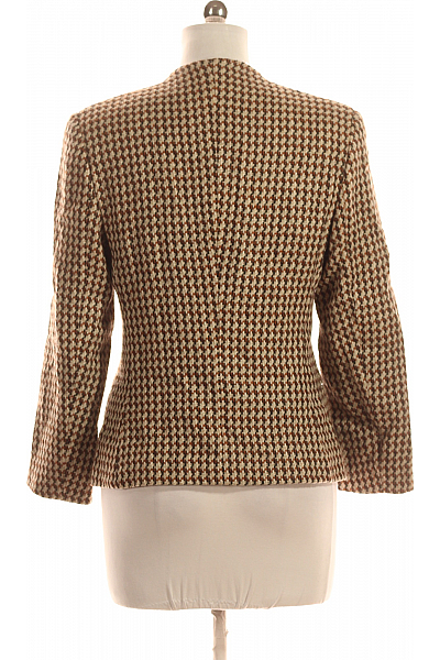 Teplé Dámské Sako Vlněné Hnědé ARMANI Second hand Vel. 46