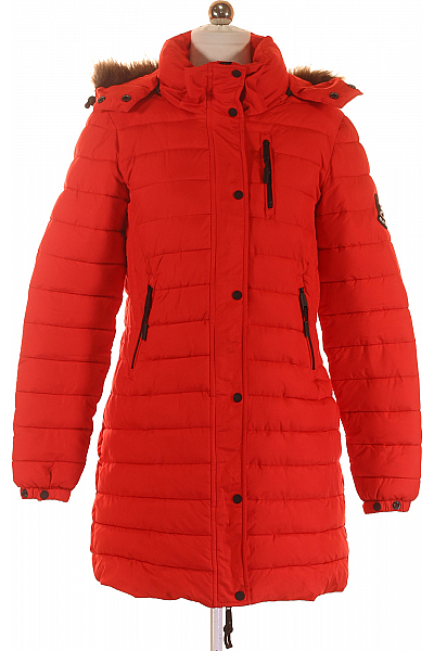 SUPERDRY Zimní Dámská Bunda Červená Vel. 36