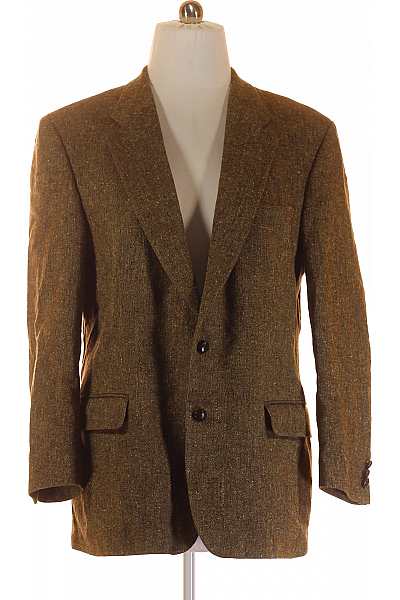 Pánské Volnočasové Sako Khaki Second hand Vel. 54