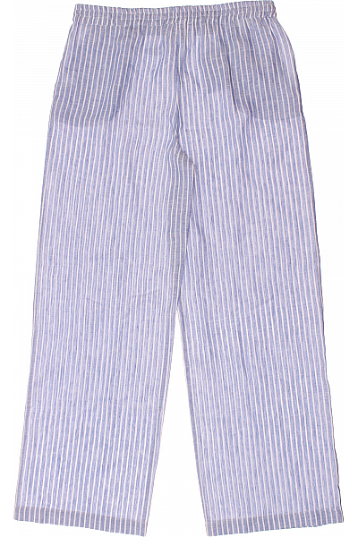 Seidensticker Dámské Kalhoty Letní Lněné Modré