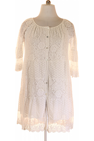  Šaty S Krajkou Bílé