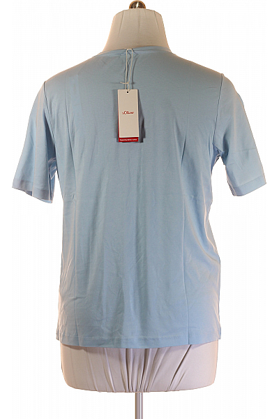 Jednoduché Dámské Tričko Modré S.OLIVER