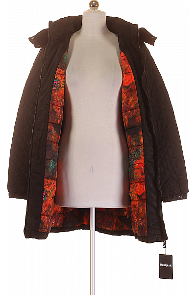 DESIGUAL Zimní Dámská Bunda Černá Vel. 36