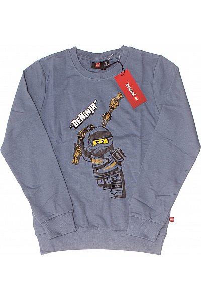 Chlapecká Mikina Bavlněná Modrá Lego