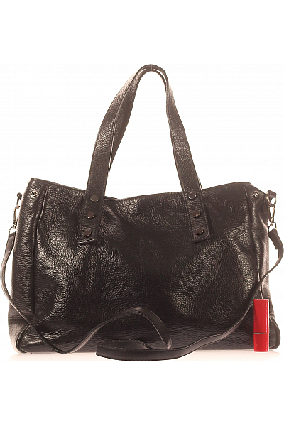  Kabelka Kožená Černá LUISA VANNINI Second hand