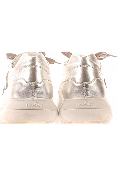 Hogan Pánské Boty Kožené Stříbrné Second hand