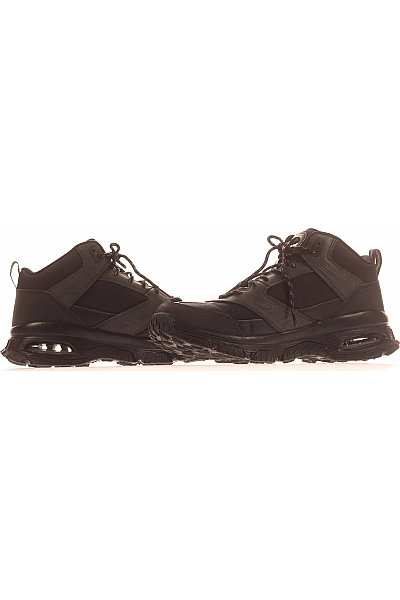 SKECHERS Pánské Boty Kožené Černé Vel.  44