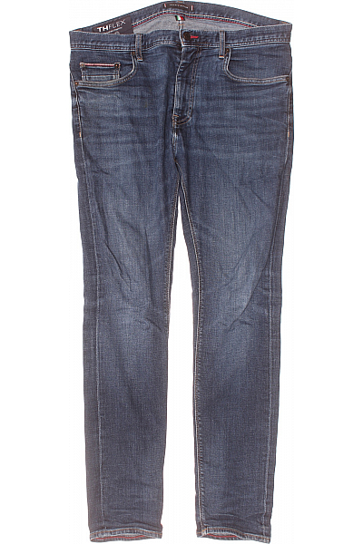 TOMMY HILFIGER Roztrhané Dámské Džíny Modré Second Hand Vel. 34/32