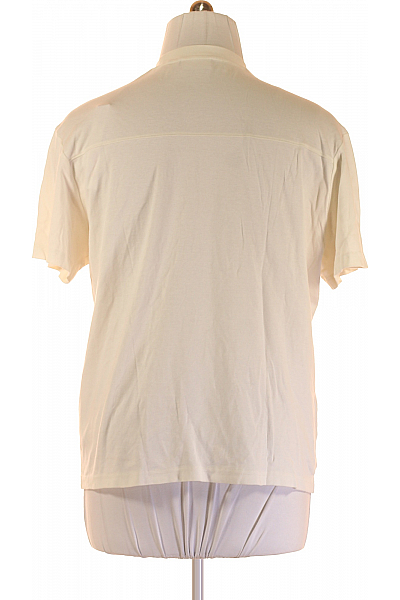 Calvin Klein Pánské Tričko Béžové Second hand Vel. L