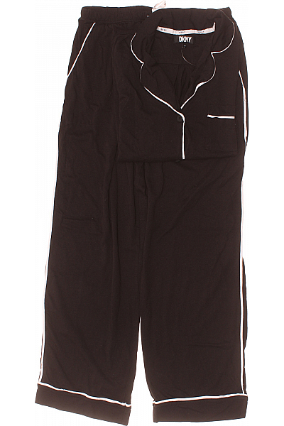 Donna Karan Dámské Pyžamo Černé Second Hand Vel.  M