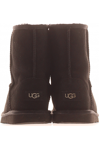 UGG Dětské Boty Kožené Černé Second hand Vel.  35