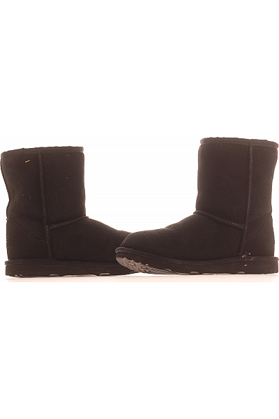 UGG Dětské Boty Kožené Černé Second hand Vel.  35