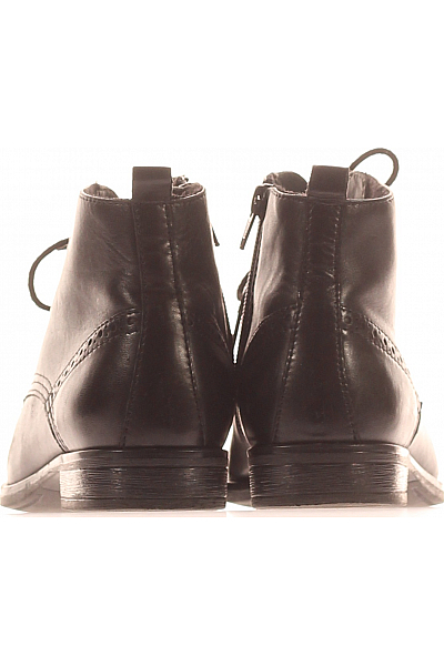 Dámské Kotníkové Boty Černé 5TH AVENUE Second hand Vel. 37