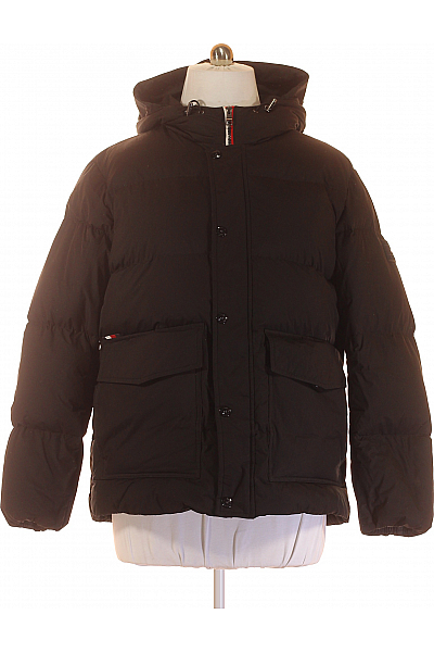 TOMMY HILFIGER Zimní Pánská Bunda Černá Vel. XL