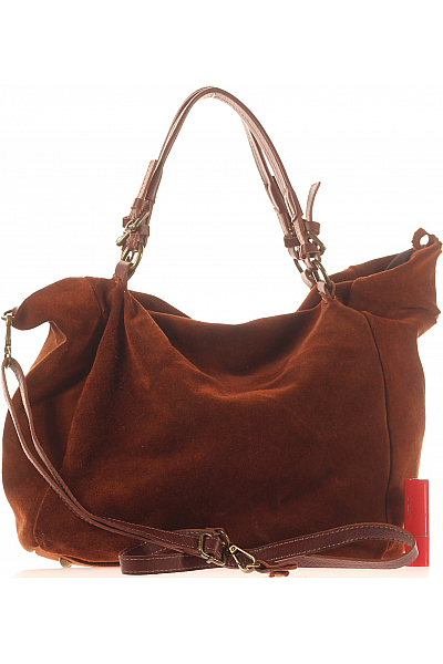 LUCCA BALDI Kabelka Kožená Hnědá