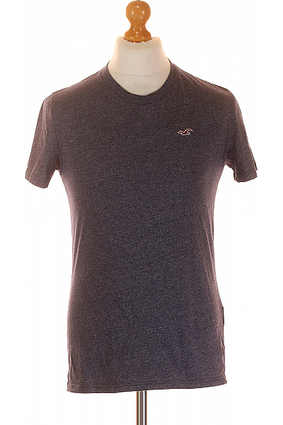 Jednoduché Pánské Tričko Šedé Hollister Second hand Vel. S