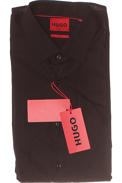 Pánská Košile Černá Hugo Boss Vel. 41