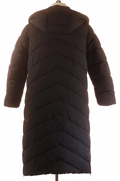 Dámská Zimní Dlouhá Bunda Černá Vel.  44