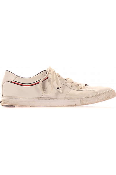 Pánské Tenisky Kožené Bílé TOMMY HILFIGER Vel.  42