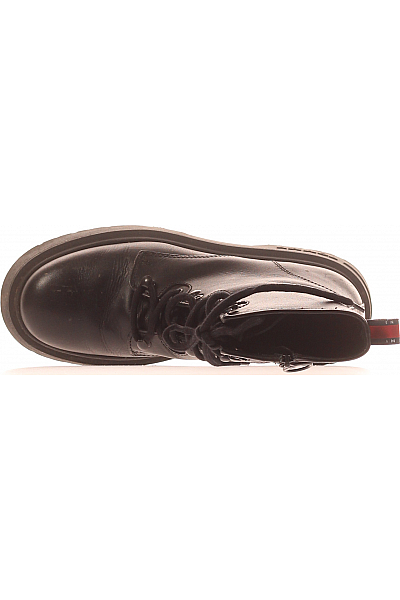 Dámské Workery Kožené Černé TOMMY HILFIGER Vel. 40