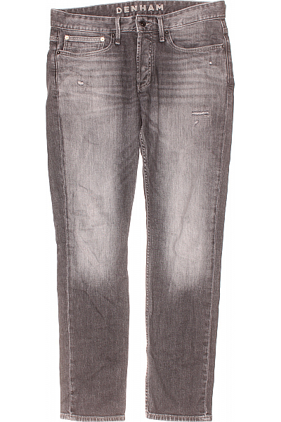 Pánské Džíny Šedé Denham Second hand Vel. W34/L32