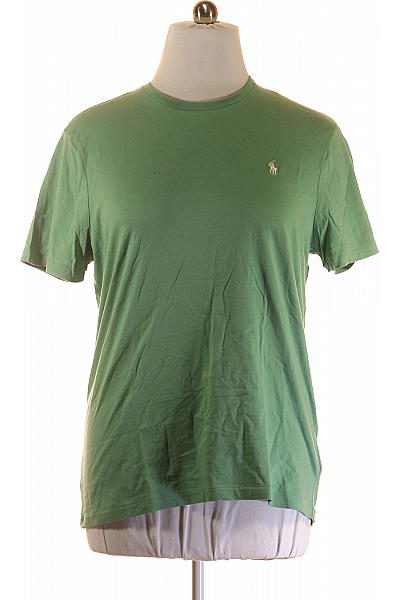 Jednoduché Pánské Tričko Zelené Ralph Lauren Vel. XL