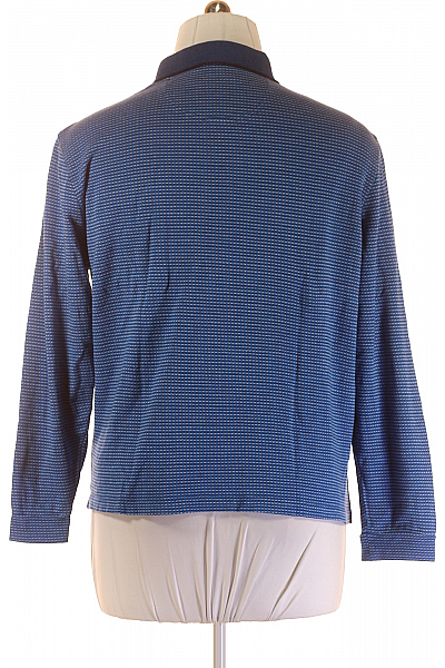 PIERRE CARDIN Pánské Tričko s Límečkem Modré Vel. XL