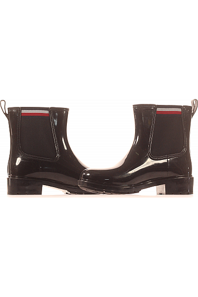 Dámské Kotníkové Boty Černé TOMMY HILFIGER Second hand Vel.  38