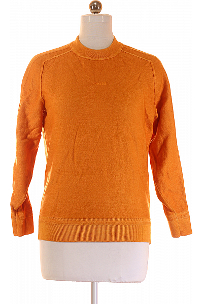 Dámský Pulovr Vlněný Oranžový Hugo Boss Vel. XL