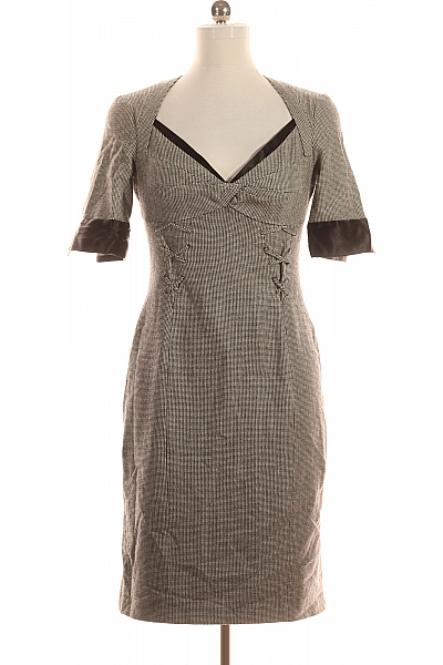 Šaty Vlněné Šedé Karen Millen Vel. 40
