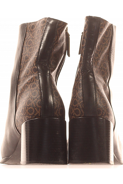 Dámské Boty Kožené Černé Calvin Klein Vel.  41