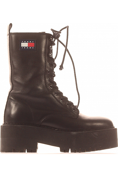 TOMMY HILFIGER Dámské Boty Černé Second hand Vel. 36