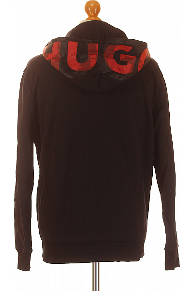 Pánská Mikina Na Zip Černá Hugo Boss Vel.  M