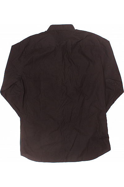 Shirt Factory Pánská Košile Jednobarevná Černá Vel. 41